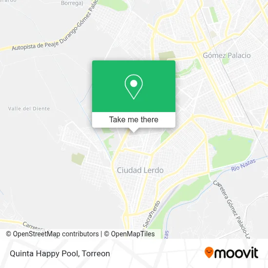 Quinta Happy Pool map