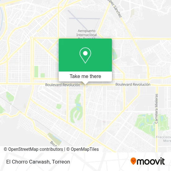 El Chorro Carwash map