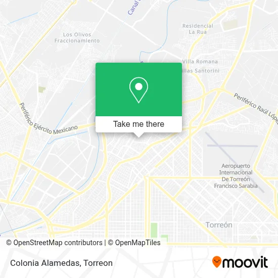 Colonia Alamedas map