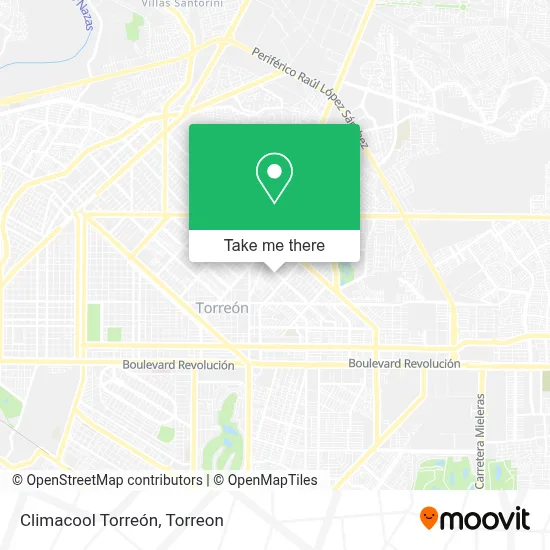 Climacool Torreón map