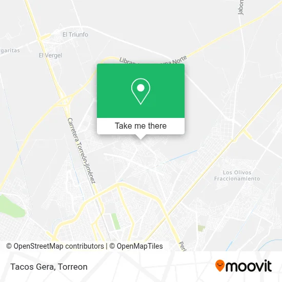 Tacos Gera map