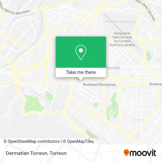 Dermatlan Torreon map