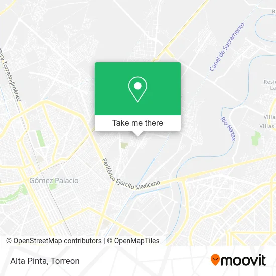 Alta Pinta map