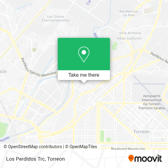 Los Perdidos Trc map