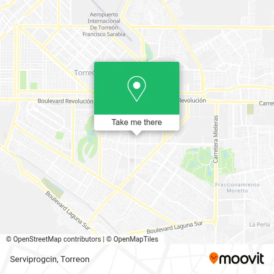 Serviprogcin map