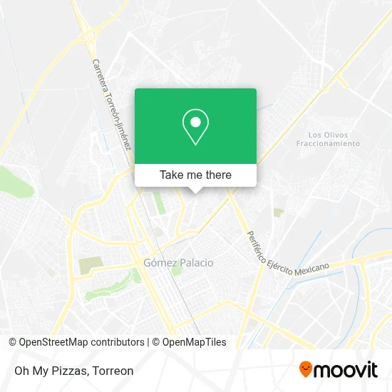 Oh My Pizzas map