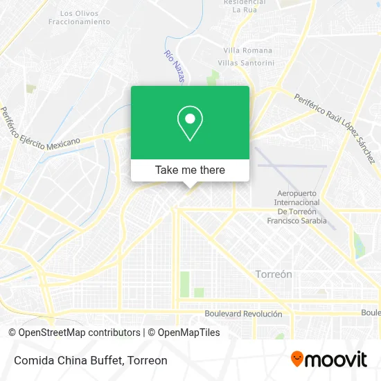 Comida China Buffet map