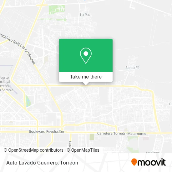 Auto Lavado Guerrero map