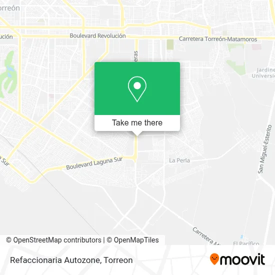 Refaccionaria Autozone map