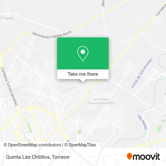 Quinta Las Chilillos map