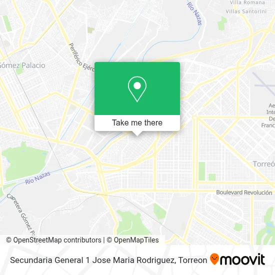 Secundaria General 1 Jose Maria Rodriguez map