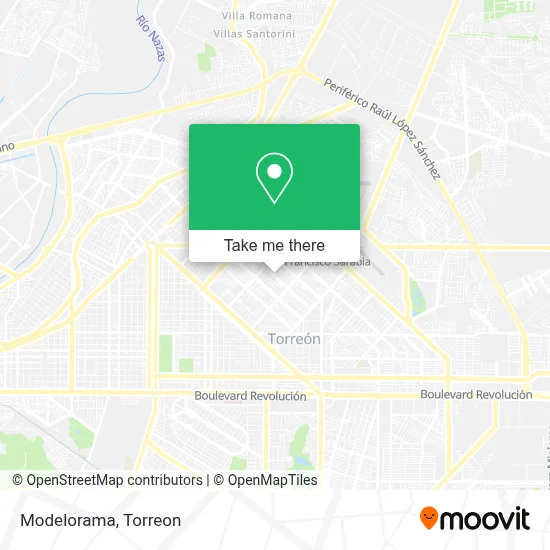 Modelorama map