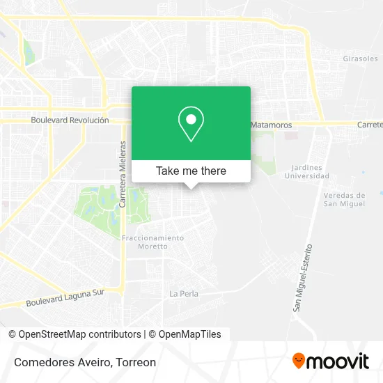 Comedores Aveiro map