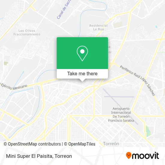 Mini Super El Paisita map