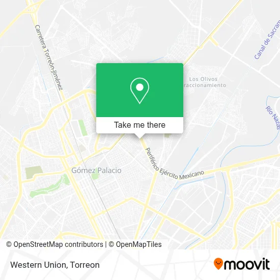 Western Union map