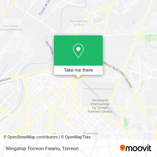 Wingstop Torreon Fresno map