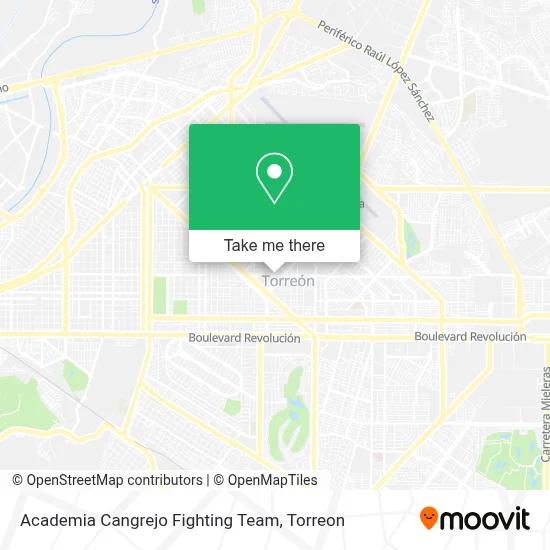 Academia Cangrejo Fighting Team map