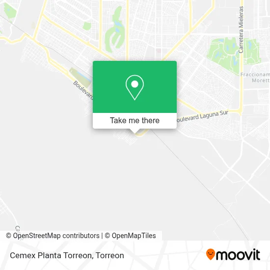 Cemex Planta Torreon map
