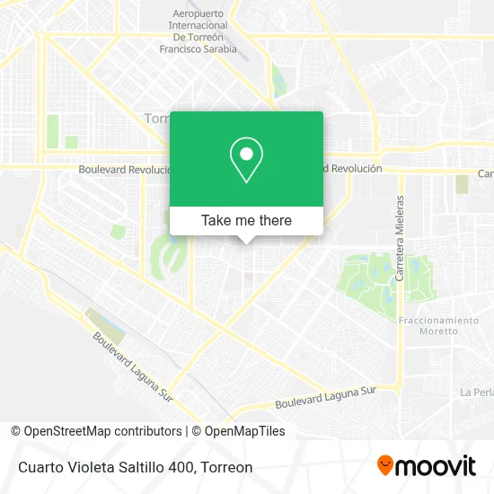 Cuarto Violeta Saltillo 400 map