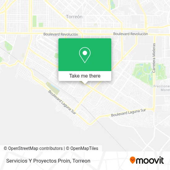 Servicios Y Proyectos Proin map