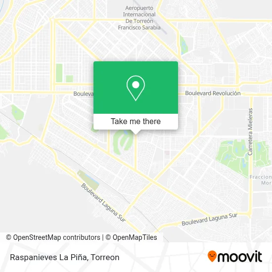Raspanieves La Piña map