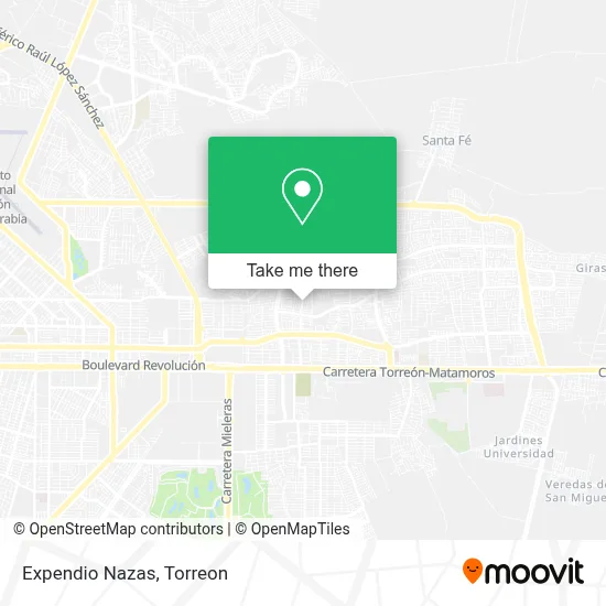 Expendio Nazas map