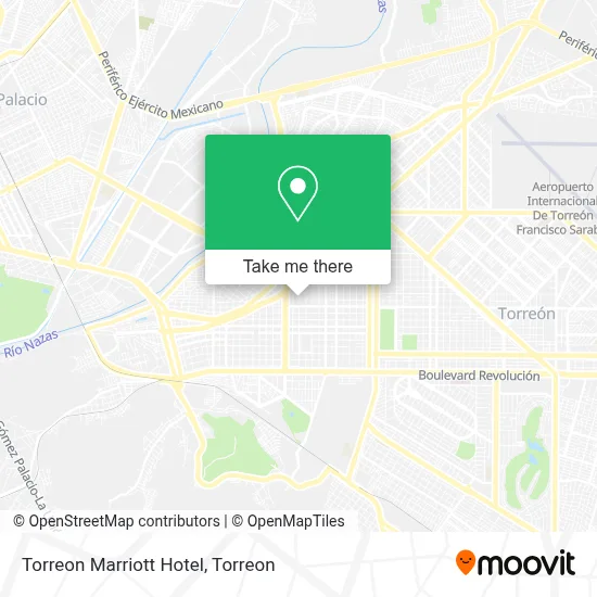 Torreon Marriott Hotel map