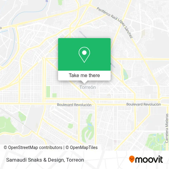 Samaudi Snaks & Design map