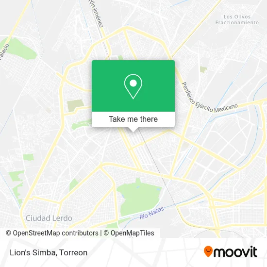Lion's Simba map