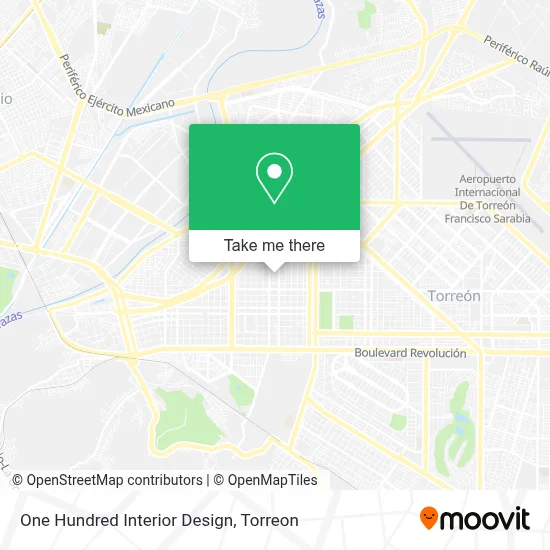 One Hundred Interior Design map
