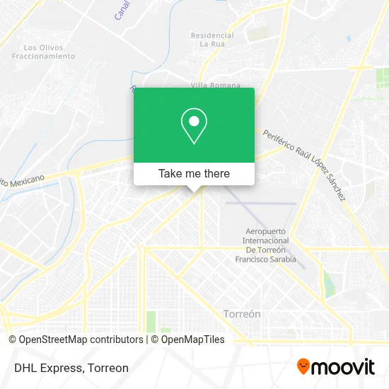 DHL Express map