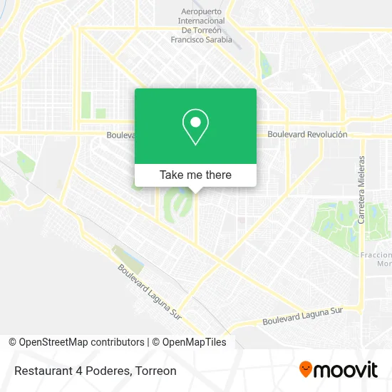 Restaurant 4 Poderes map