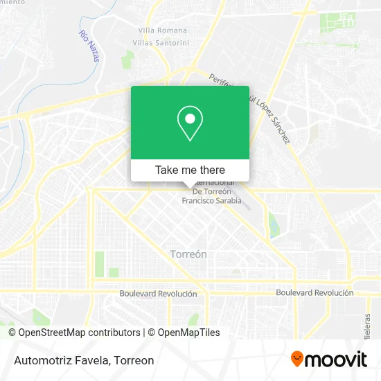 Automotriz Favela map
