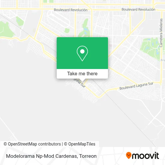 Modelorama Np-Mod Cardenas map