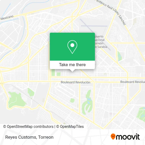 Reyes Customs map