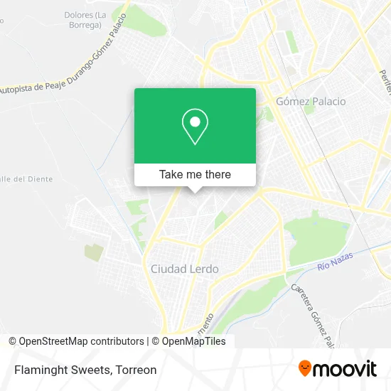 Flaminght Sweets map