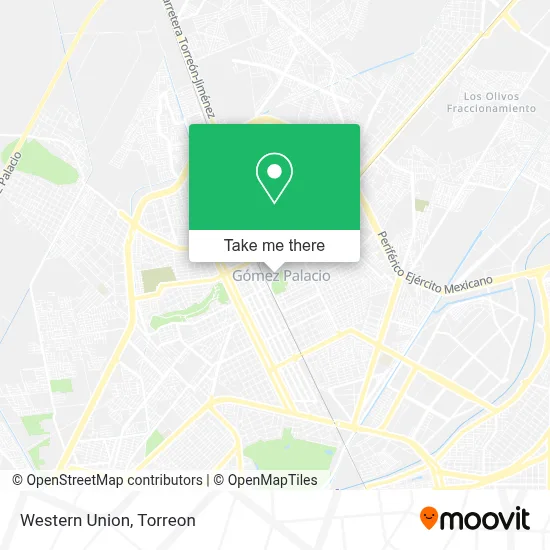 Western Union map
