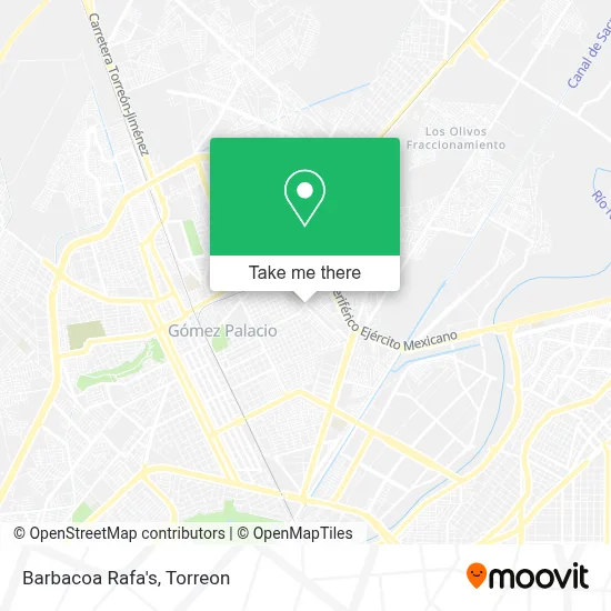 Barbacoa Rafa's map