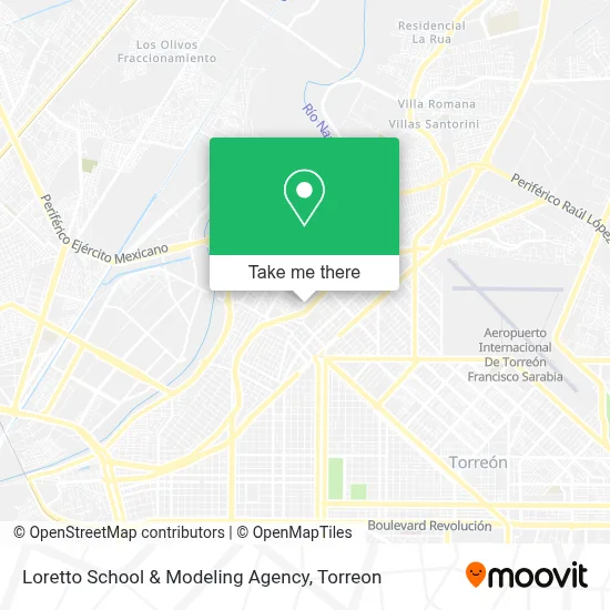 Loretto School & Modeling Agency map