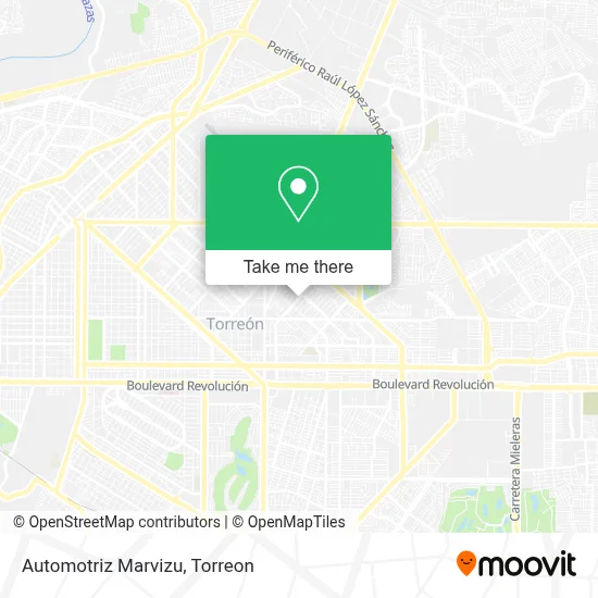 Automotriz Marvizu map