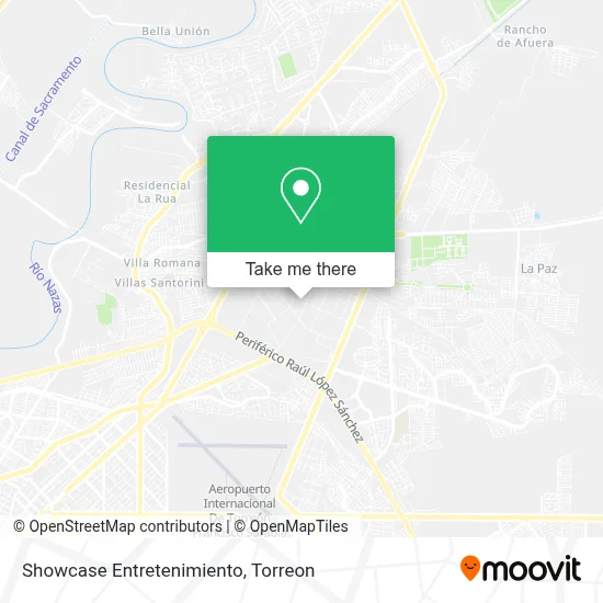Showcase Entretenimiento map