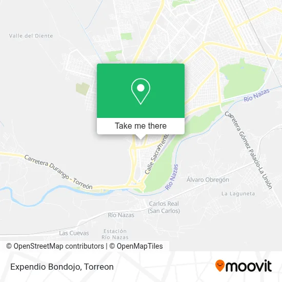Expendio Bondojo map