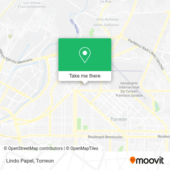 Lindo Papel map
