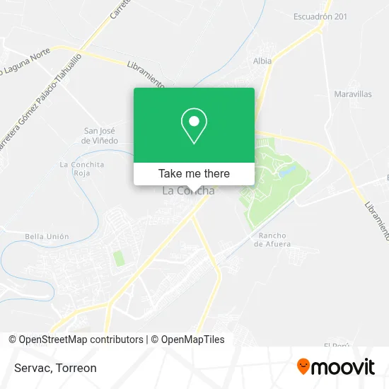 Servac map