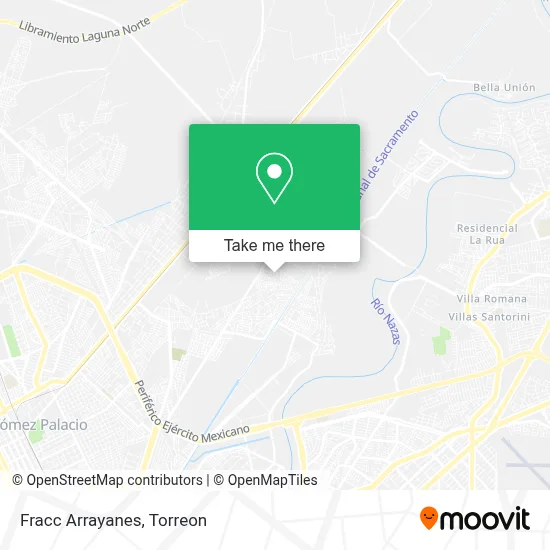Fracc Arrayanes map