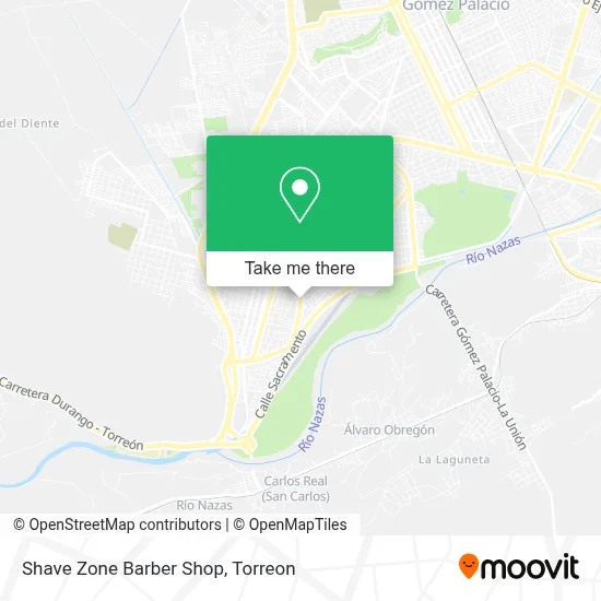Shave Zone Barber Shop map