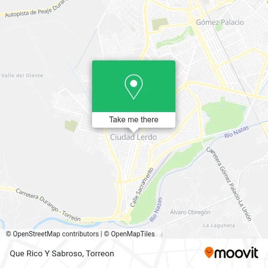 Que Rico Y Sabroso map