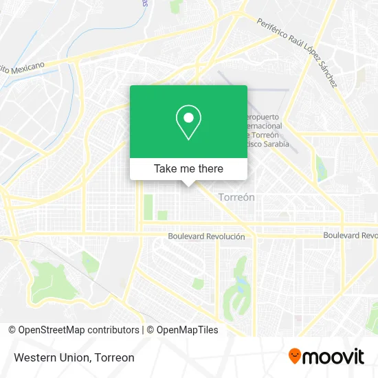 Western Union map