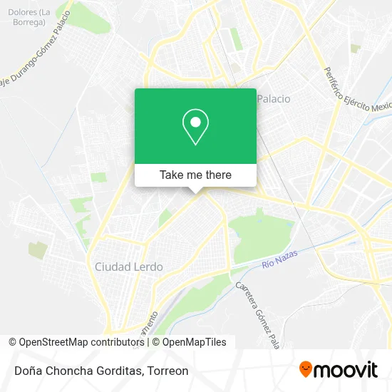 Doña Choncha Gorditas map
