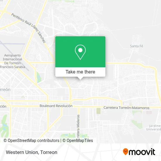 Western Union map